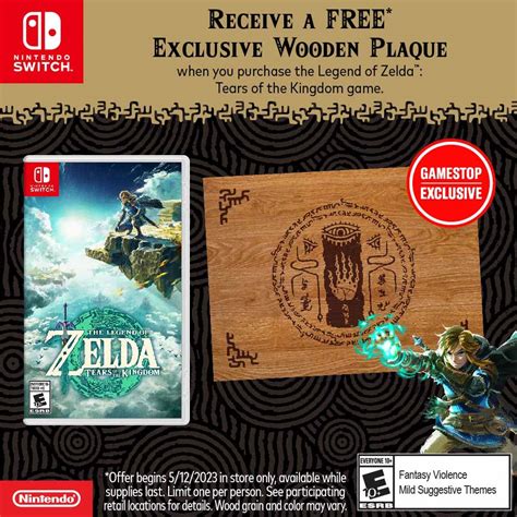 tears of the kingdom pre order bonus gamestop